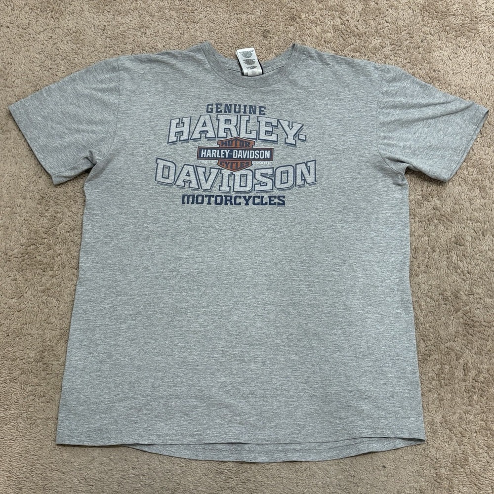Vintage Y2K Harley Davidson T-Shirt Men's Large Reno Nevada Motorcycles Big Logo